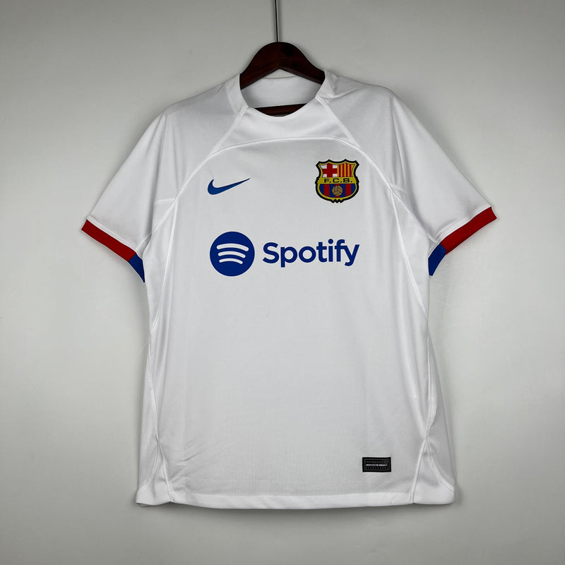 Camisa Barcelona Away 23/24 s/n° Torcedor Masculino - Branco
